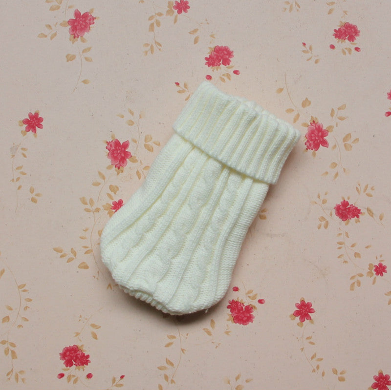 Knitted Wool Dog Sweater | Soft And Warm Dog Sweater with Buttons White / L Dog clothes