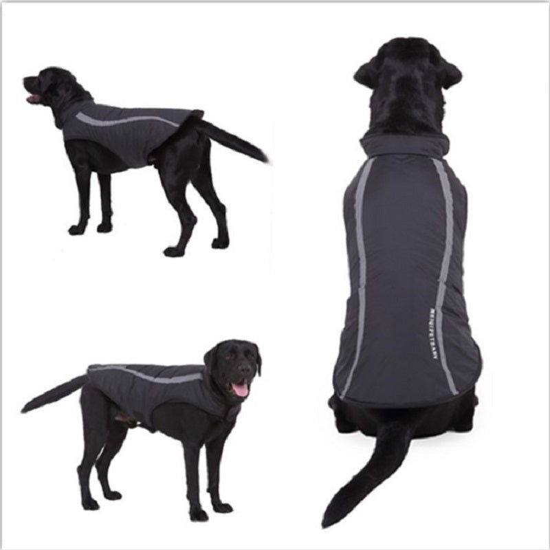 Warm Winter Dog Coat | Autumn Dog Jacket for Small to Large Dogs - Black / L - coats