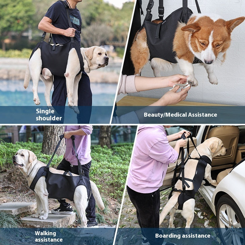 Oxford Cloth Dog Lifting Harness | Support Sling for Injured or Senior Dogs - travel