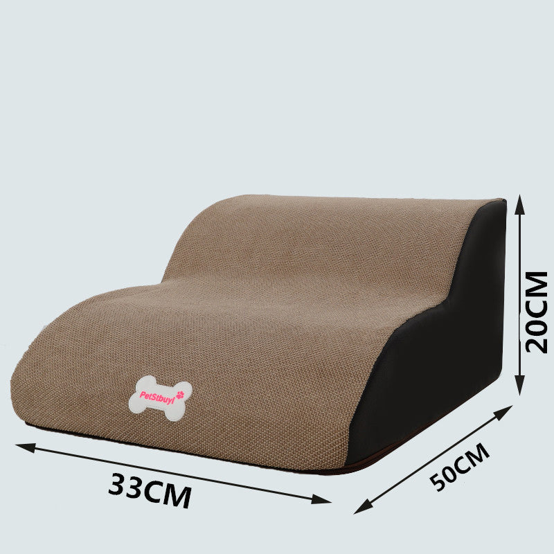 Soft Dog Steps And Ramp | Customizable 2 3 And 4 Layer Dog Ladder Small 2layers camel color / Figure home