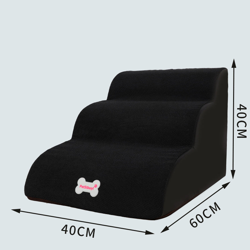 Soft Dog Steps And Ramp | Customizable 2 3 And 4 Layer Dog Ladder 3Layers Black / Figure home