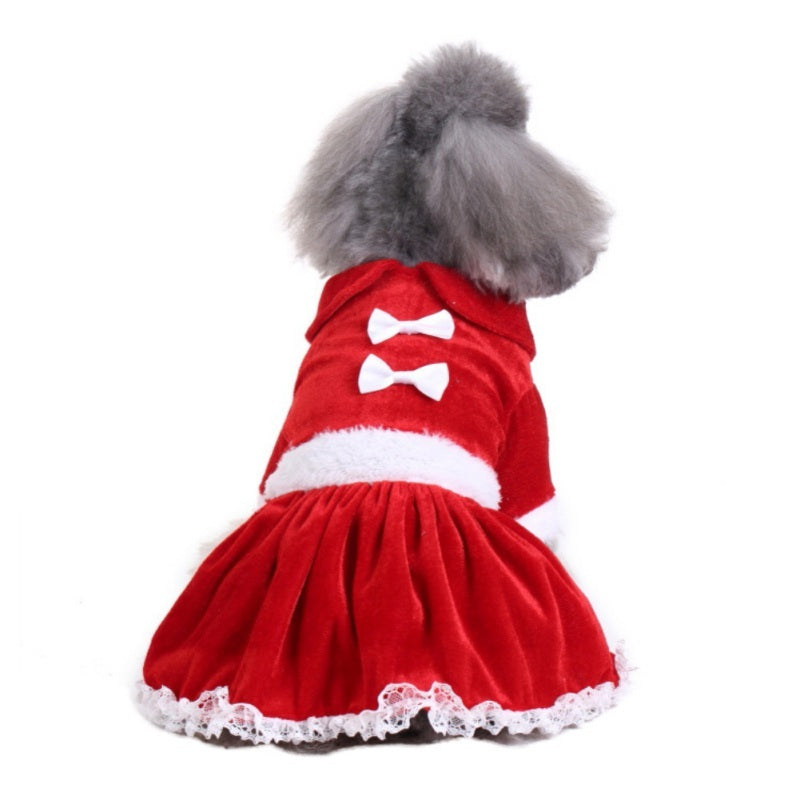 Funny Christmas Dog Costume Holiday Dog Apparel Red / L christmas