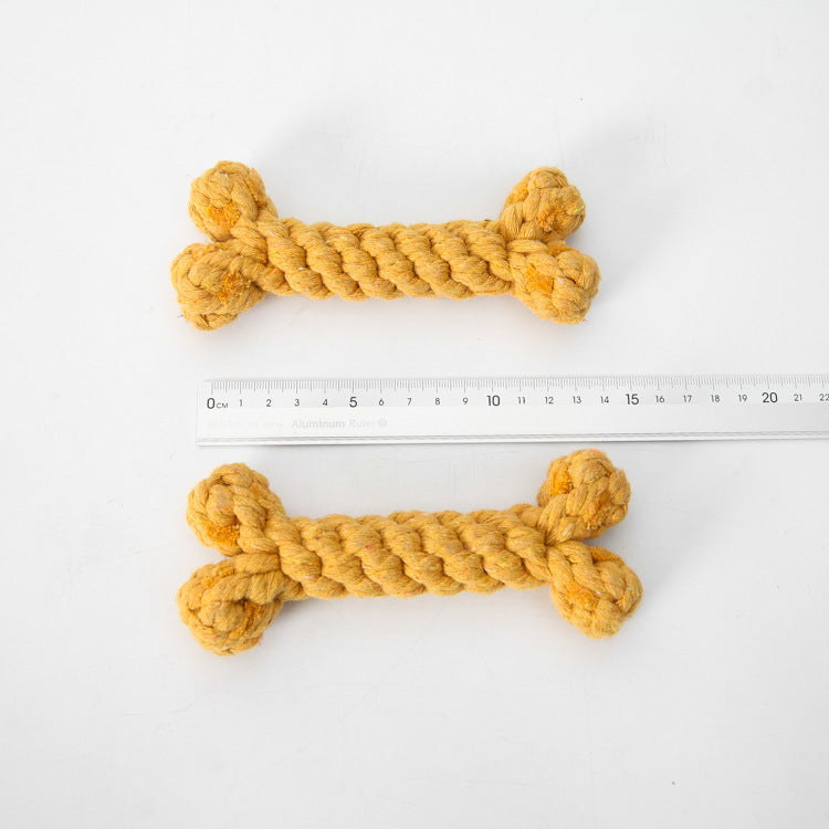 Durable Cotton Rope Bone Dog Toy Bite Resistant for Dog Play Accessories