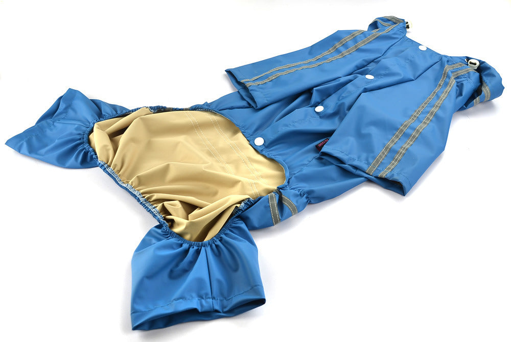 Large and Medium Dog Raincoat: Full-Coverage Waterproof Dog Jacket with Hood - Accessories