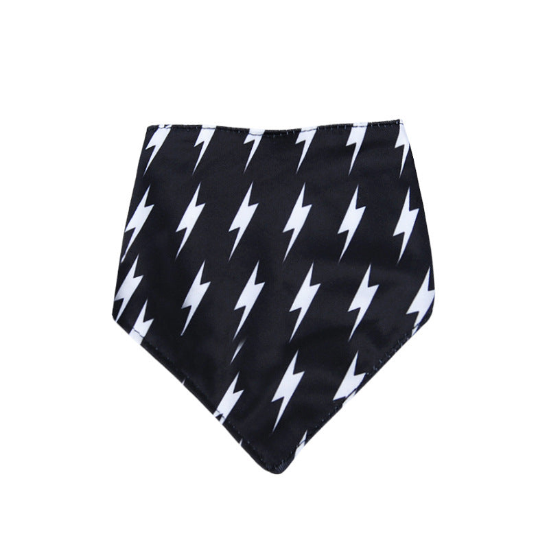 Dog Triangle Scarf: Small Dog Bib and Bandana Lightning / L Accessories