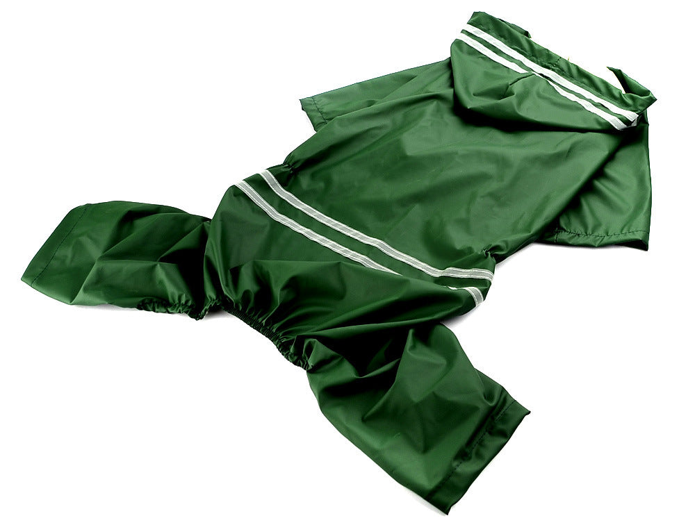 Large and Medium Dog Raincoat: Full-Coverage Waterproof Dog Jacket with Hood - Accessories