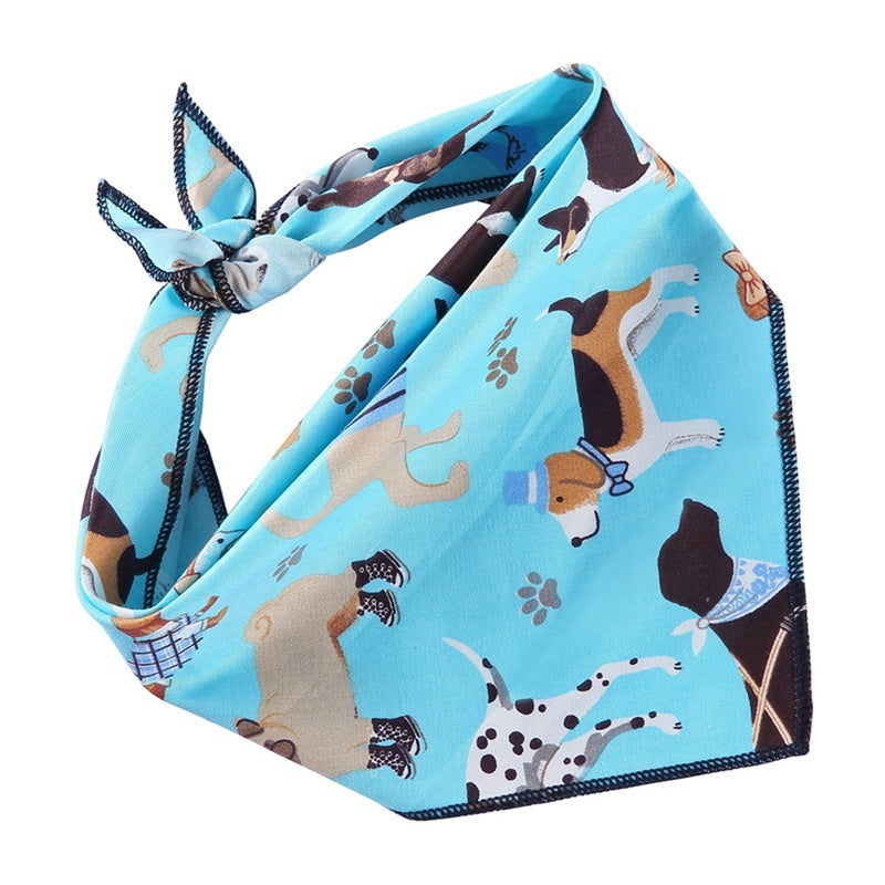 Dog Scarf And Triangle Bandana: 100% Cotton Dog Clothes Accessories Accessories