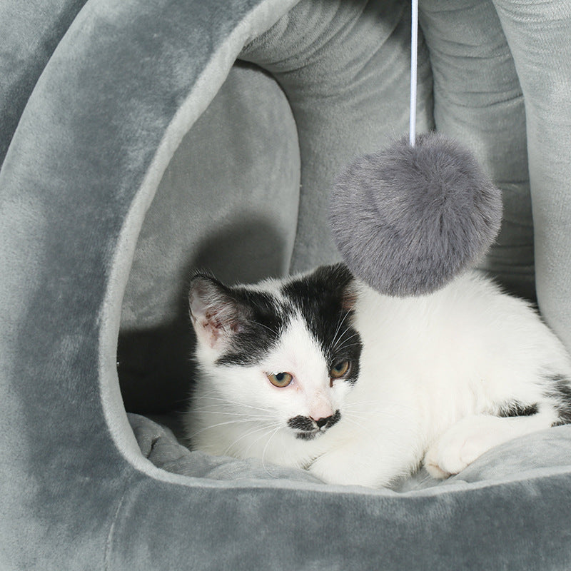 Plush Yurt Dog Bed | Washable And Cozy Dog House for Small Dogs house