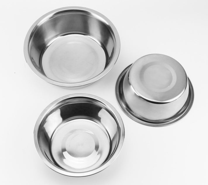 Stainless Steel Dog Bowls | Multi Size Dog Food and Water Dishes food