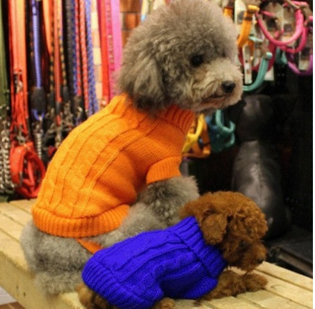 Knitted Wool Dog Sweater | Soft And Warm Dog Sweater with Buttons Dog clothes