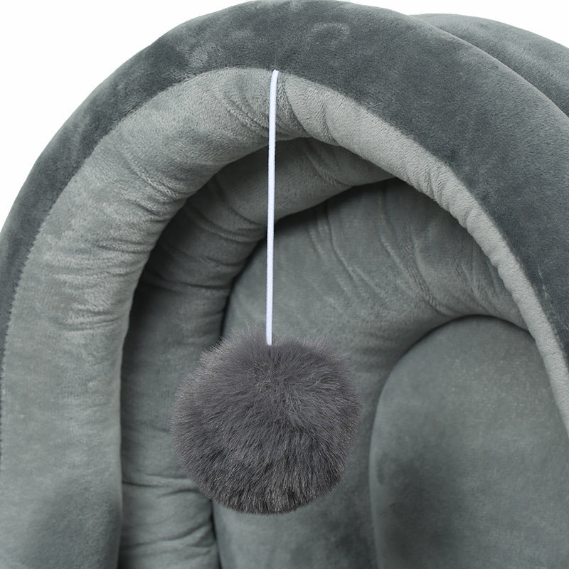 Plush Yurt Dog Bed | Washable And Cozy Dog House for Small Dogs house