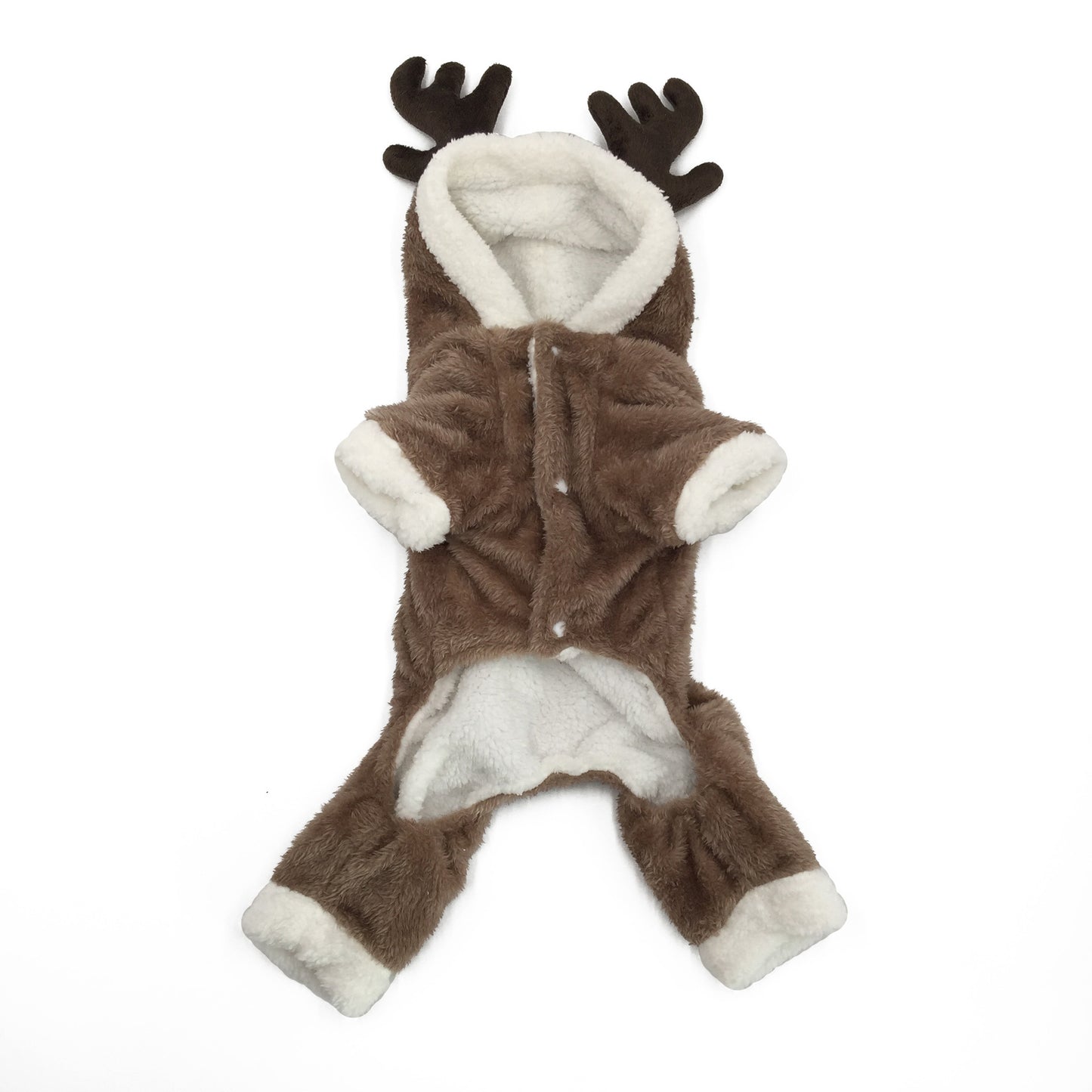 Fun Elk Christmas Dog Clothes Coral Fleece Dog Apparel christmas