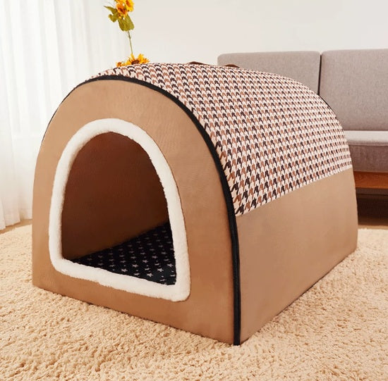 Cozy Dog Kennel And Bed | Removable Dog House for Dogs Yellow / 2XL house