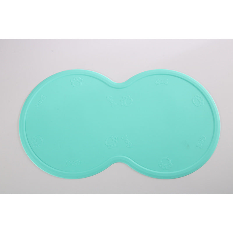 Food Grade Silicone Dog Placemat | Non Slip Eco Friendly Dog Feeding Mat Aquamarine eco