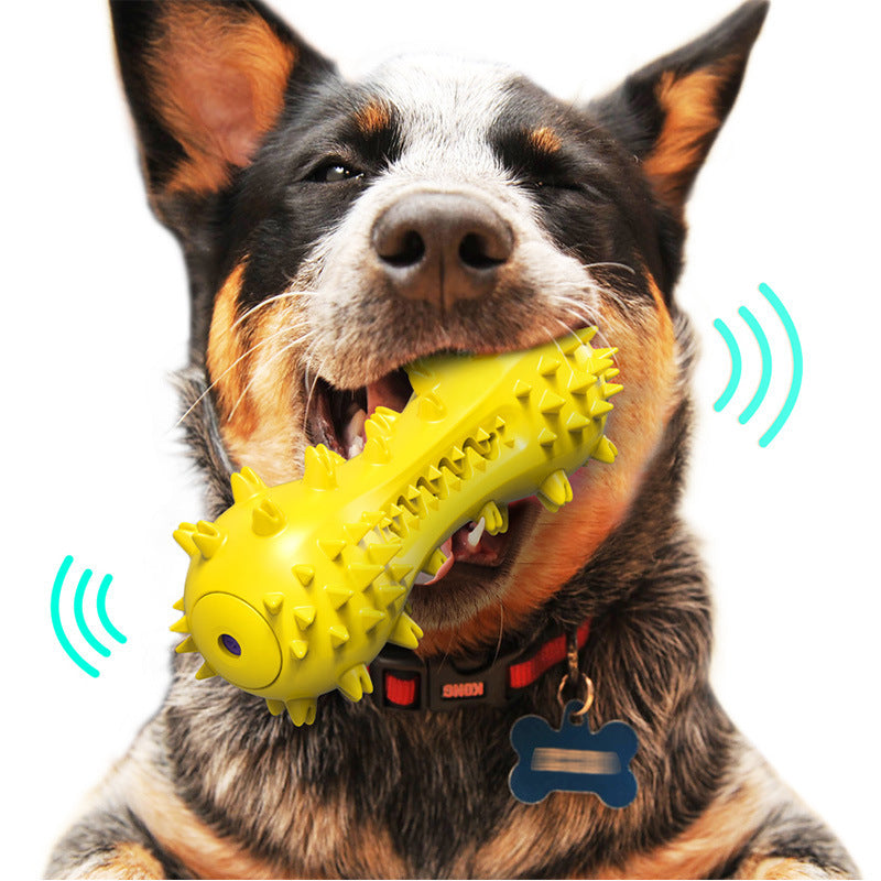 Durable TPR Squeaky Dog Toothbrush Chew Toy Accessories