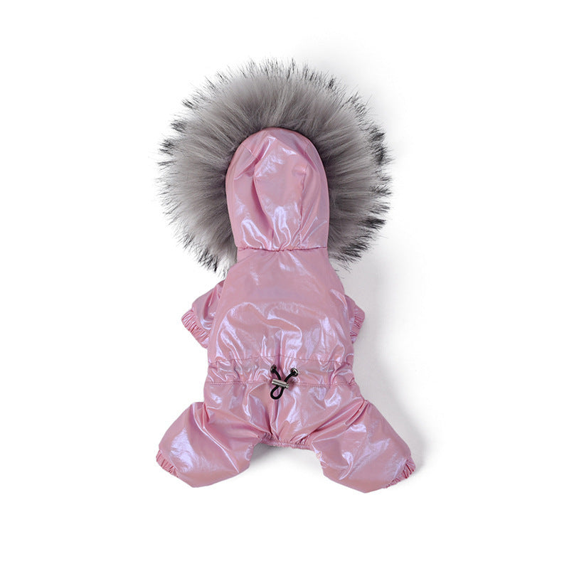 Windproof And Padded Winter Dog Coat | Warm Dog Jacket Pink / L Coats & Dog Vests