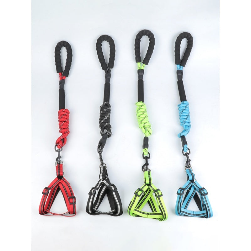 Reflective Nylon Dog Leash | Fixed-Length Dog Leash - leash