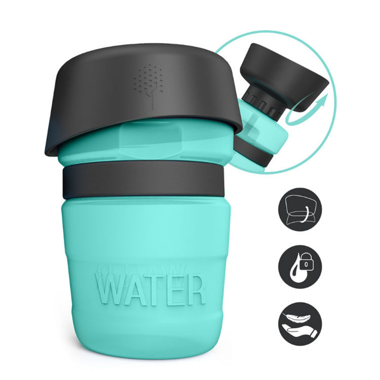 Dog Travel Portable Water Bottle Tiffany blue / 520ML travel