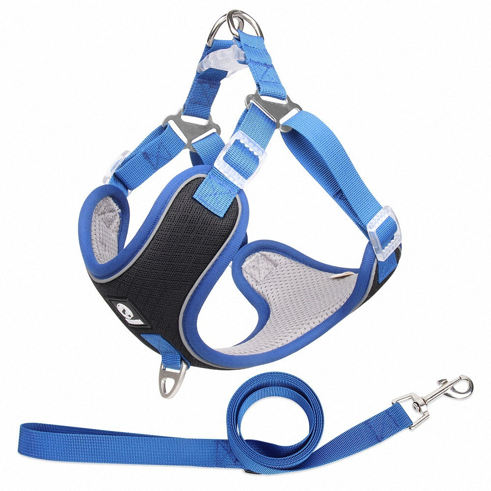 Adjustable And Reflective Dog Harness | Breathable Dog Vest - Black / L - harness