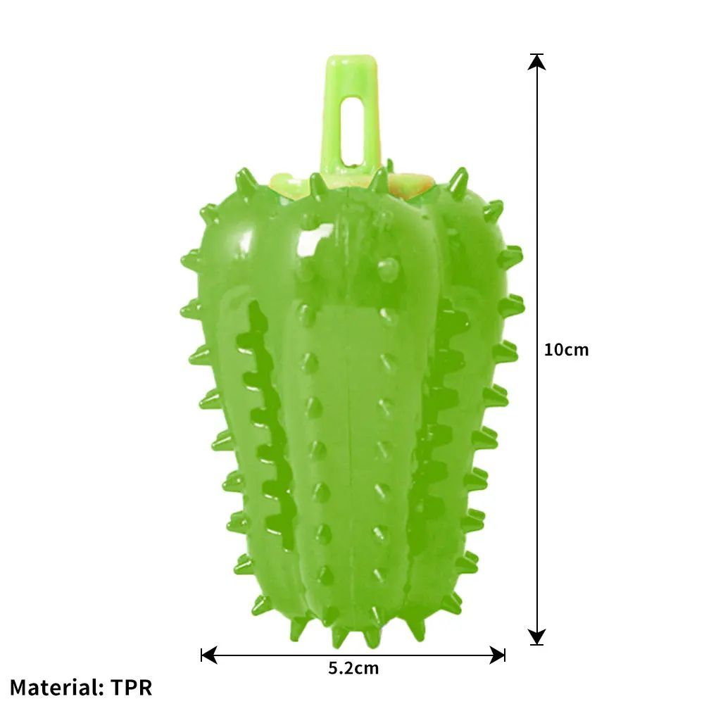 Interactive Chili Dog Chew Toy | Treat Dispenser for All Dog Sizes Green toys