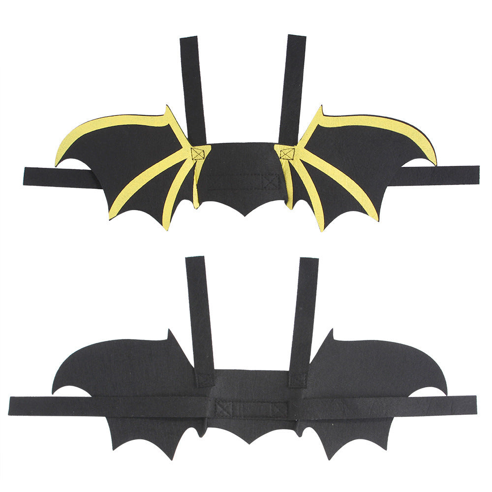 Halloween Bat Wings Dog Costume | Adjustable Outfit with Bell for Dogs beds