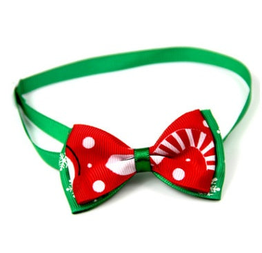 Adjustable Christmas Dog Bow Tie with Bell | Single Piece Dog And Cat Accessory 5 bow