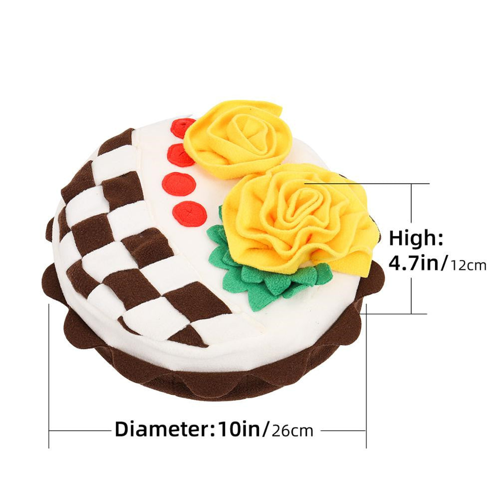 Interactive Dog Birthday Cake Sniffing Pad Dog Snuffle Mat And Puzzle Toy For Birthdays As shown birthday