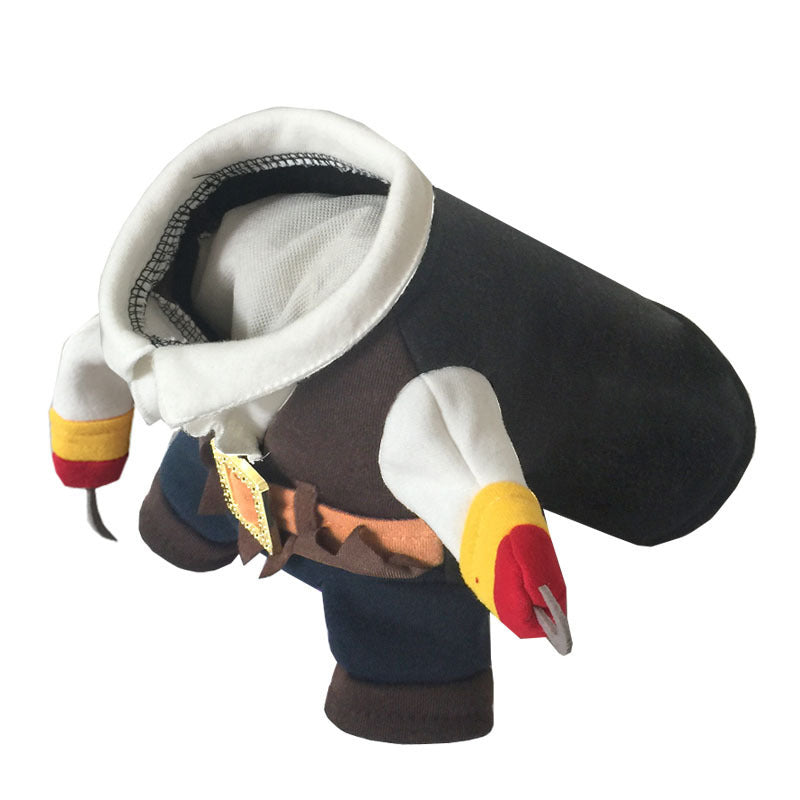 Halloween Funny Dog Clothes: Pirate Dog Costume Jumpsuit Accessories
