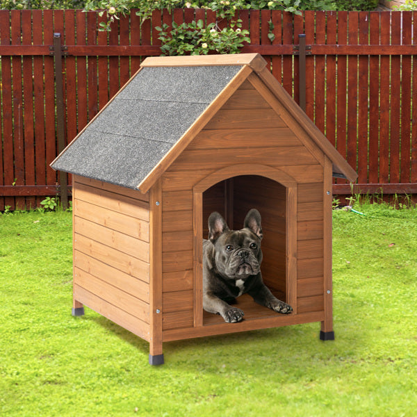 Durable Outdoor Wood Dog House | Waterproof Asphalt Roof Dog House Wood house