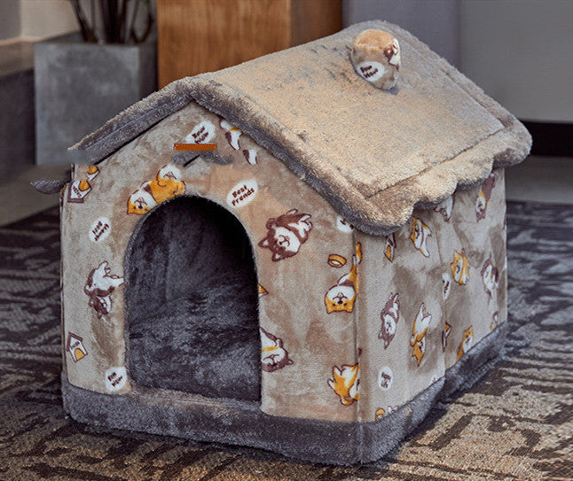 Plush Yurt Dog House | Washable Dog House house