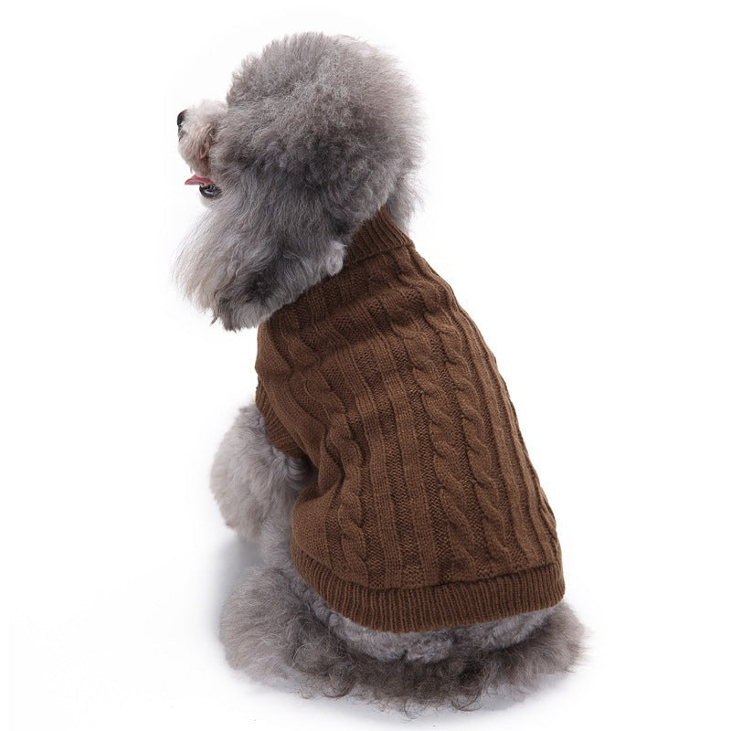 Warm Wool Knitted Dog Sweater | Soft Dog Pullover And Sweater Accessories