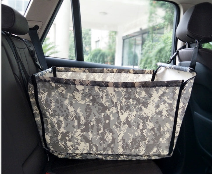 Portable Dog Car Booster Seat | Waterproof Travel Hammock And Dog Kennel - Camo - travel