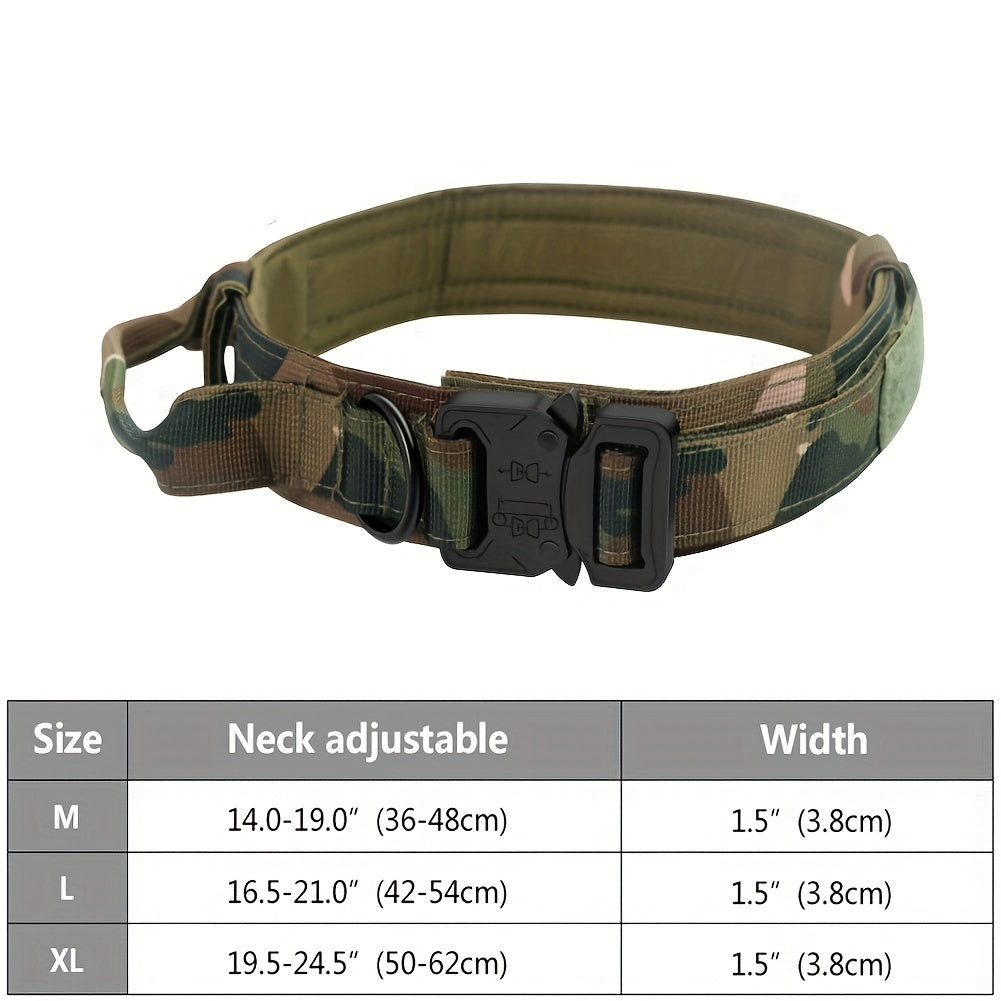 Heavy Duty Tactical Dog Collar with Control Handle | Collar For Medium And Large Dogs Mixed / L collar
