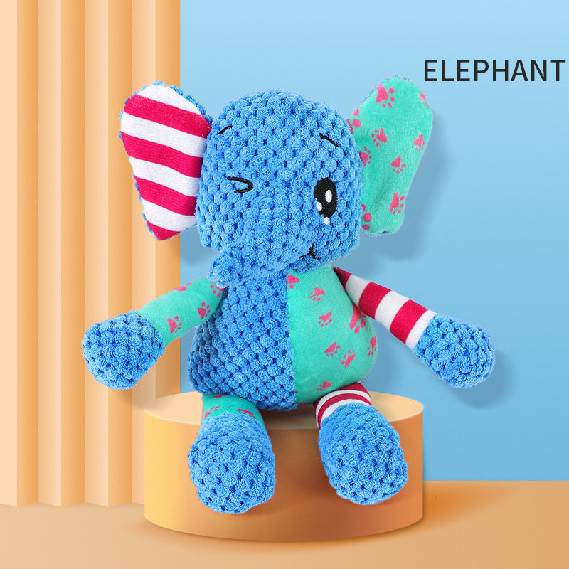 Interactive Dog Plush Goose Toy | Squeaky Chew Toy for Chewer Dogs Elephant toys