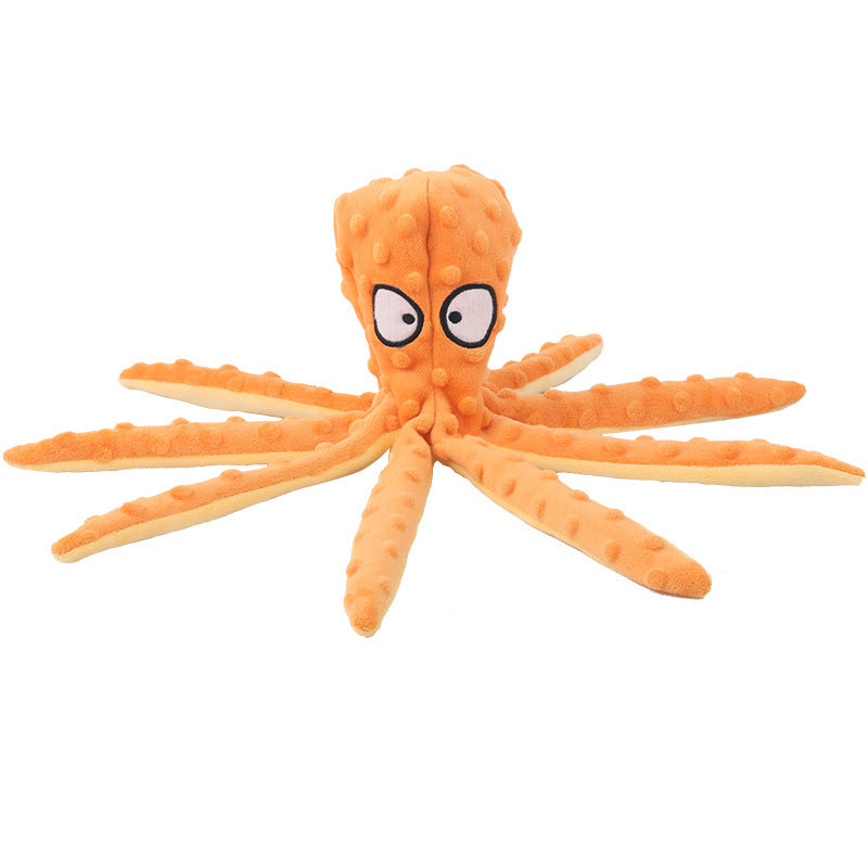 Plush Octopus Dog Squeaky Toy | Dog Interactive Play eco