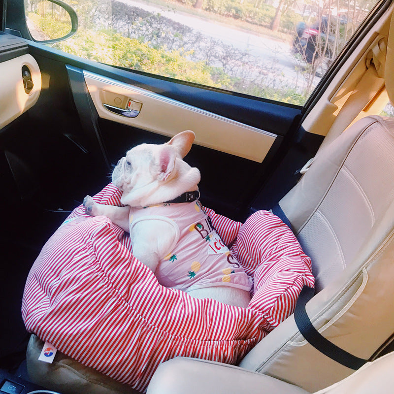 Oxford Cloth Dog Travel Car Seat | Small Dog Booster Cushion for Cars - travel