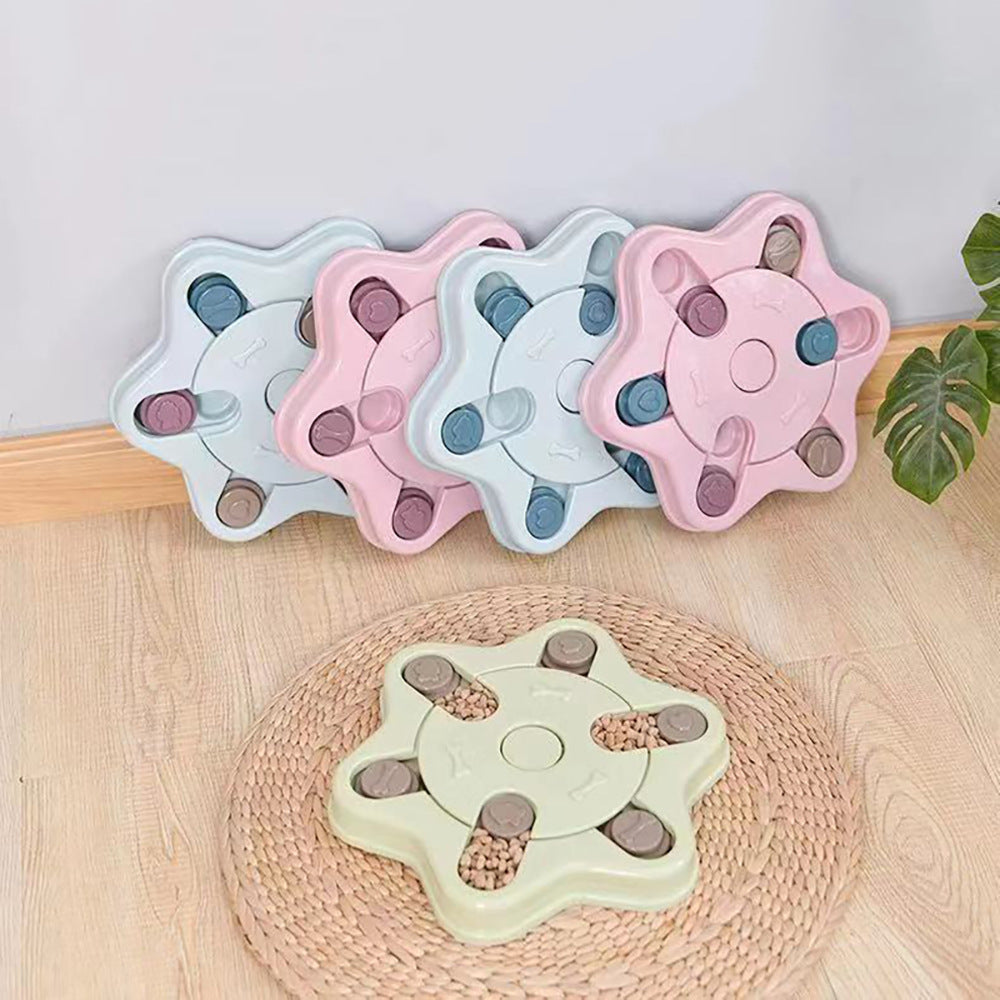 Anti Choke Slow Feeder Dog Bowl | Training Eating Puzzle Toy for Dogs Light green toys