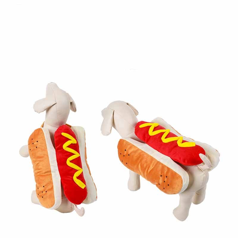 Funny Hot Dog Pet Costume | Halloween Outfit for Dogs costumes