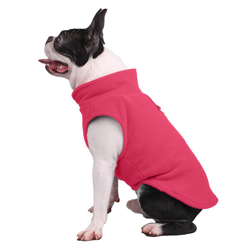 Ocean Print Dog Coat With Harness And Leash Set Pink / L Coats & Dog Vests