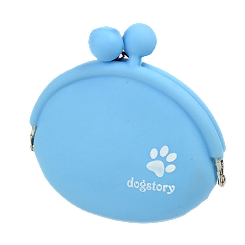 Portable Silicone Dog Treat Pouch | Clip-On Training Bag for Walks And Travel - Blue - travel