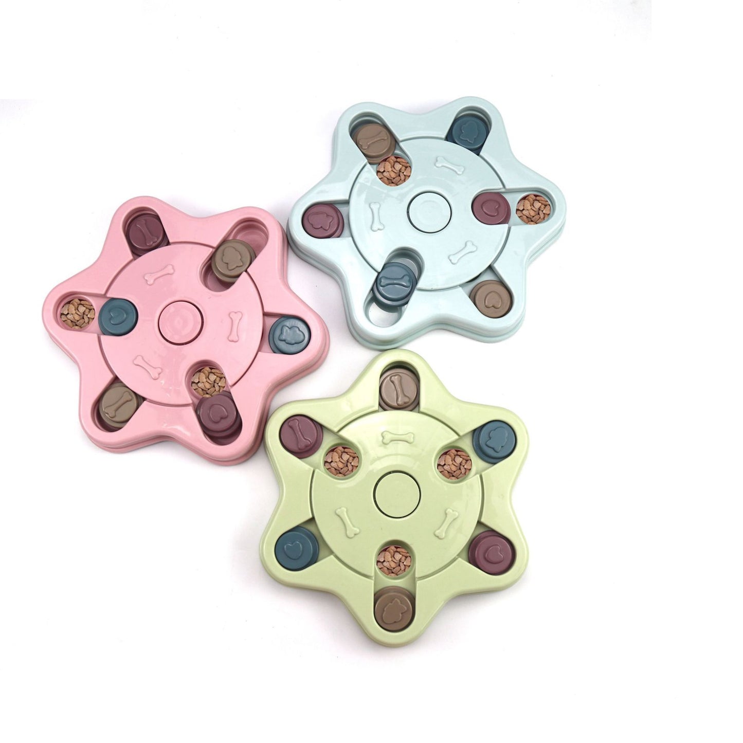 Anti Choke Slow Feeder Dog Bowl | Training Eating Puzzle Toy for Dogs Blue toys