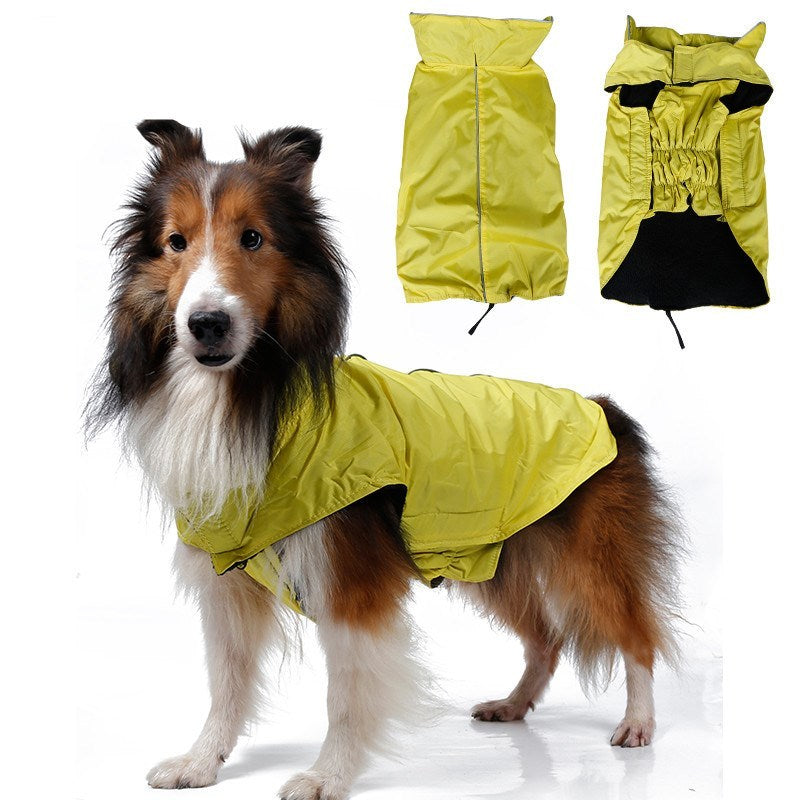 Waterproof Dog Rain Coat | Adjustable Tarpaulin Dog Coat Vest - coats