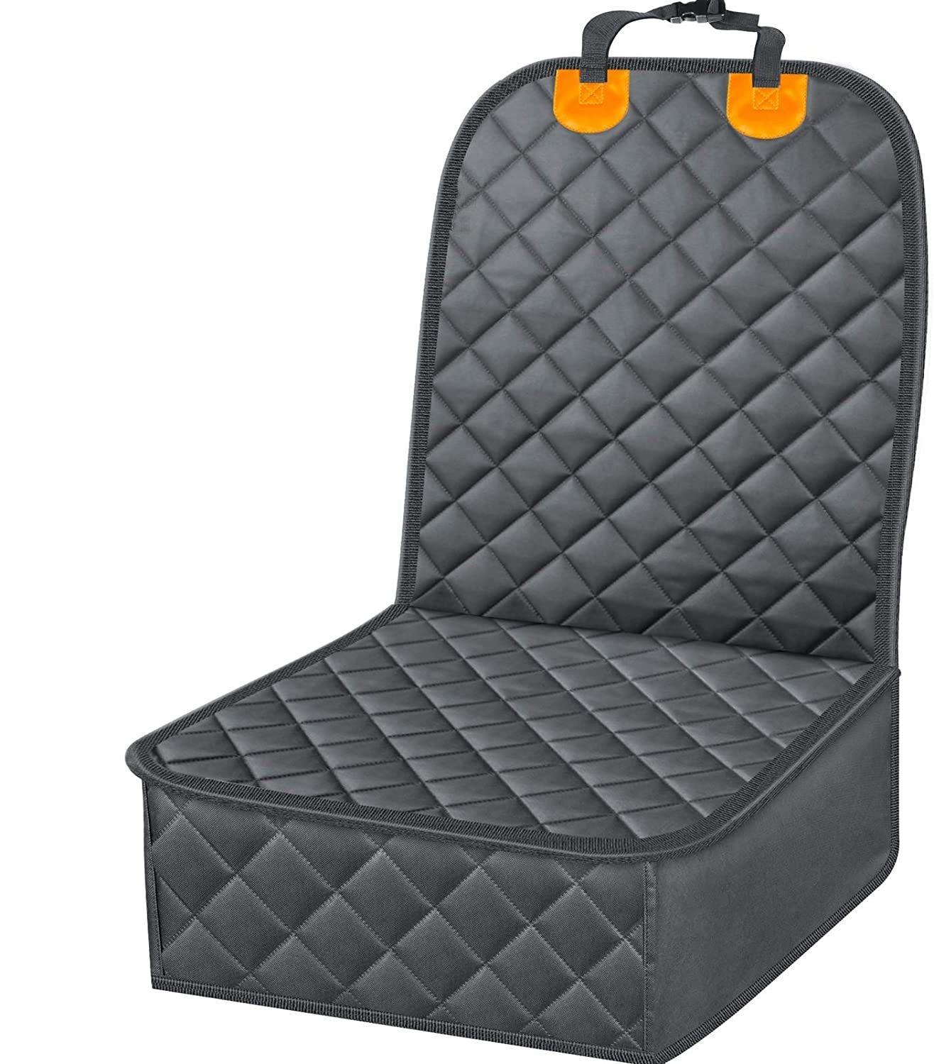 Multi Function Pet Car Dog Seat Cover | Waterproof Dog Travel Hammock Trunk Protector KC16 front row orange D model