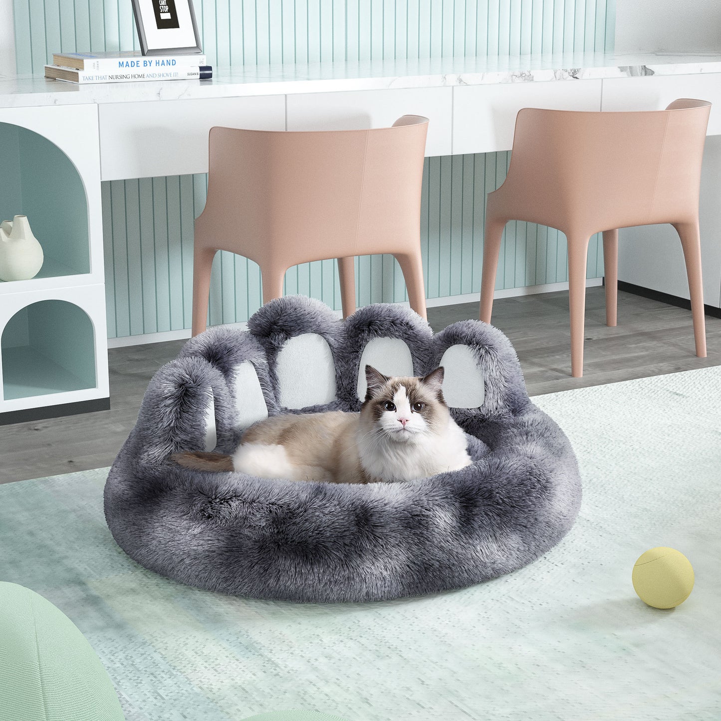Cute Bear Paw Plush Dog Bed | Cozy And Calming Mat for Small/Medium Dogs beds