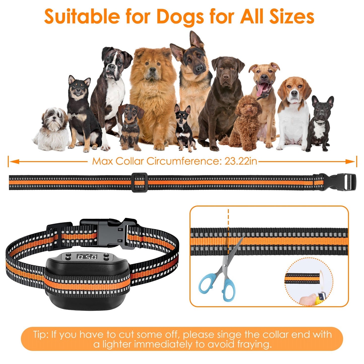 2-in-1 GPS Wireless Dog Collar And Tracker | Waterproof Dog Collar for All Dogs - 1Pcs - Dog Collars & Leashes