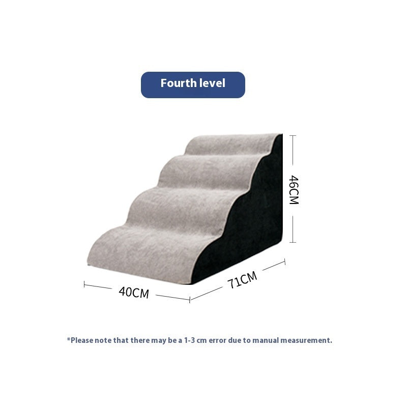 Household Wave Dog Stairs | 2 3 And 4 Step Slope Dog Ramp Domestic Four Sections Stairs home