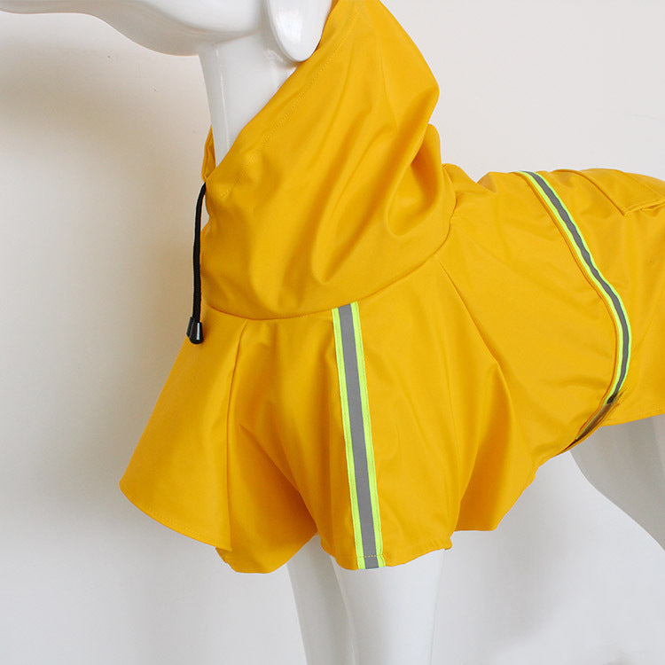 Spring/Summer Dog Raincoat: Waterproof Reflective Cape for All Dogs - Accessories