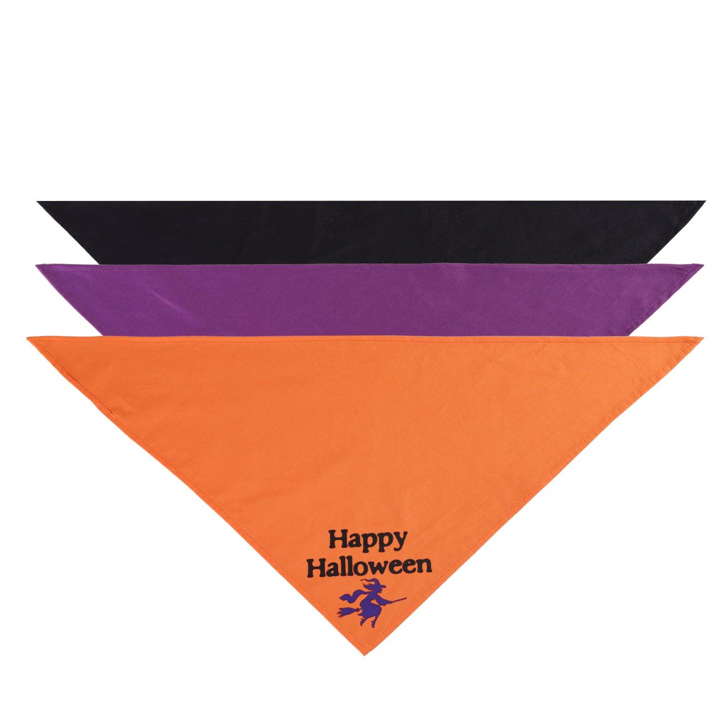 Large Dog Triangle Scarf: Halloween Ghost Festival Dog Bandana Accessories