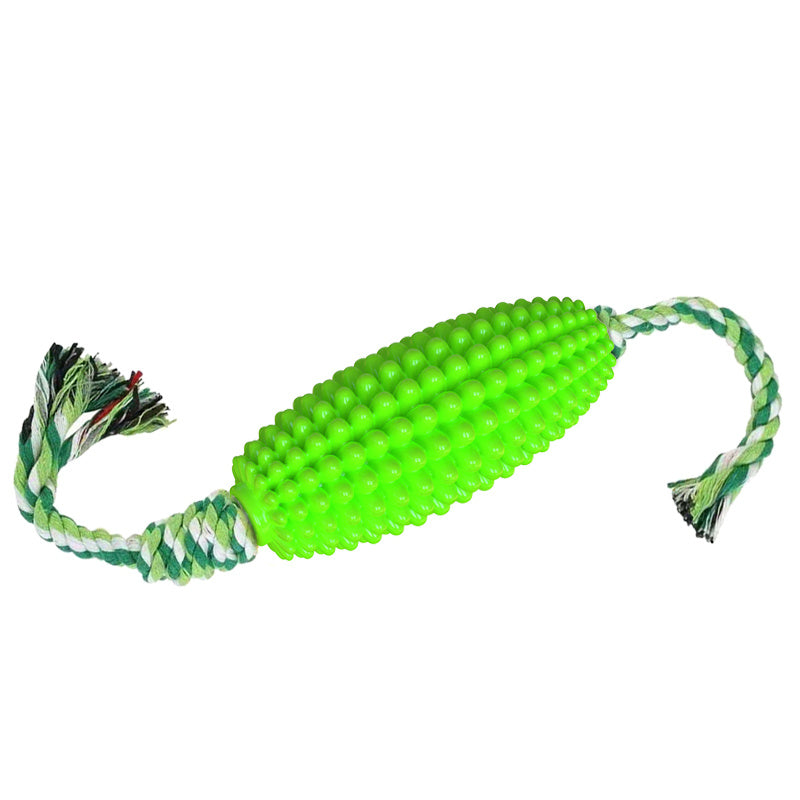 Interactive Dog Chew Toy | Corn Shaped Dog Dental Care Green toys