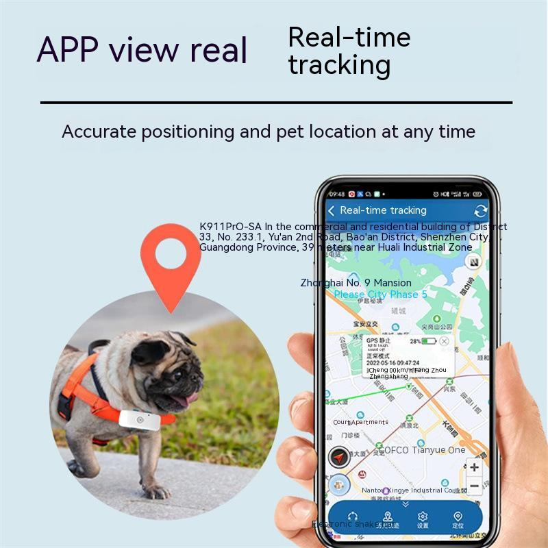 4G GPS Dog Tracker Collar with Real-Time Location | Waterproof Anti-Lost Collar for Dogs - collar